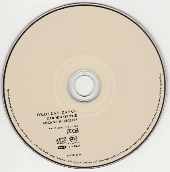 CD, Dead Can Dance - Garden of the Arcane Delights